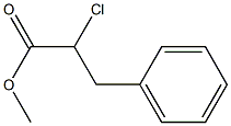 2-クロロ-3-フェニルプロピオン酸メチル 化学構造式
