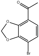 Ethanone, 1-(7-bromo-1,3-benzodioxol-4-yl)- Structure