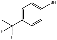 4-(1,1-difluoroethyl)- Benzenethiol Structure