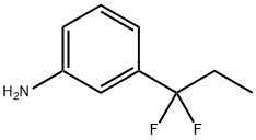 3-(1,1-difluoropropyl)- Benzenamine Structure