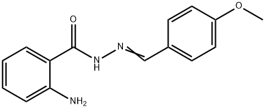 ANTHRANILIC (4-METHOXYBENZYLIDENE)HYDRAZIDE Structure