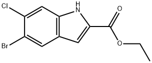 Ethyl 5-bromo-6-chloro-1H-indole-2-carboxylate Structure