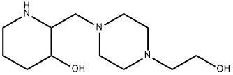 2-(4-(2-HYDROXYETHYL)PIPERAZINOMETHYL)-3-HYDROXYPIPERIDINE, 199990-78-8, 结构式
