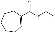 1-Cycloheptene-1-carboxylic acid ethyl ester,20343-21-9,结构式