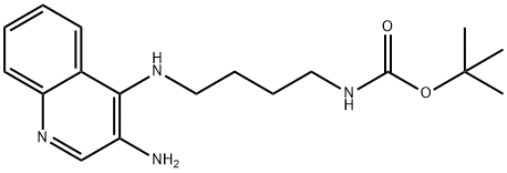 TERT-BUTYL N-{4-[(3-AMINOQUINOLIN-4-YL)AMINO]BUTYL}CARBAMATE, 210303-90-5, 结构式