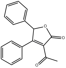 3-ACETYL-4,5-DIPHENYL-2(5H)-FURANONE Structure