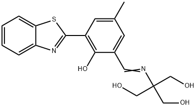 1,3-Propanediol, 2-[[[3-(2-benzothiazolyl)-2-hydroxy-5-methylphenyl]methylene]amino]-2-(hydroxymethyl)-,2105813-34-9,结构式