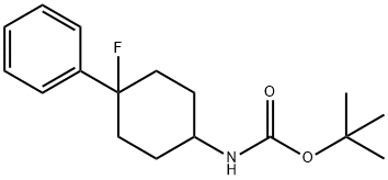 tert-butyl (4-fluoro-4-phenylcyclohexyl)carbamate 结构式