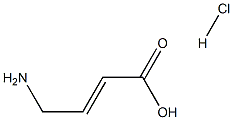 4-アミノクロトン酸塩酸塩 化学構造式