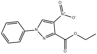 Ethyl 4-nitro-1-phenyl-1H-pyrazole-3-carboxylate Structure