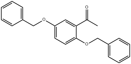 1-[2,5-bis(benzyloxy)phenyl]ethan-1-one 化学構造式