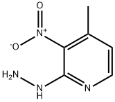 2-hydrazinyl-4-methyl-3-nitroPyridine,21901-19-9,结构式
