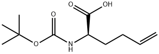 (2R)-2-[(TERT-BUTOXYCARBONYL)AMINO]-5-HEXENOIC ACID, 219819-76-8, 结构式