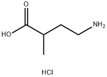 4-氨基-2-甲基丁酸盐酸盐,22050-03-9,结构式