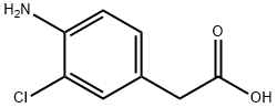 4-氨基-3-氯苯乙酸, 22106-57-6, 结构式