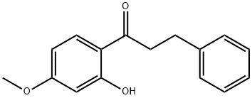 2'-hydroxy-4' methoxydihydrochalcone 化学構造式