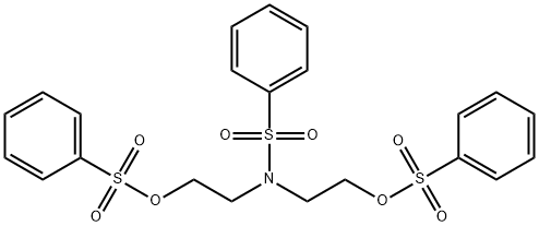 2,2'-(PHENYLSULFONYLIMINO)DIETHYL BIS(BENZENESULFONATE) 化学構造式