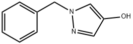 1-ベンジル-1H-ピラゾール-4-オール 化学構造式