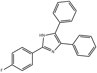 2-(4-フルオロフェニル)-4,5-ジフェニルイミダゾール 化学構造式