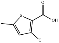 3-氯-5-甲基噻吩-2-甲酸, 229343-22-0, 结构式