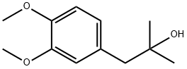 1-(3,4-二甲氧基苯基)-2-甲基丙-2-醇, 23037-61-8, 结构式