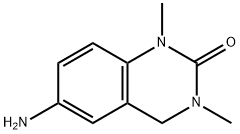 6-アミノ-1,3-ジメチル-1,2,3,4-テトラヒドロキナゾリン-2-オン 化学構造式