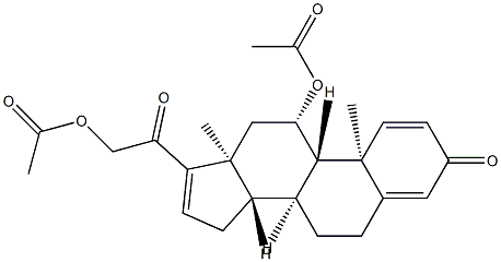 2-((8S,9S,10R,11S,13S,14S)-11-acetoxy-10,13-dimethyl-3-oxo-6,7,8,9,10,11,12,13,14,15-decahydro-3H-cyclopenta[a]phenanthren-17-yl)-2-oxoethyl acetate Structure
