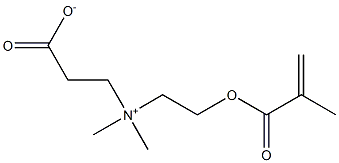 3-[[2-(メタクリロイルオキシ)エチル]ジメチルアンモニオ]プロピオナート 化学構造式