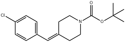 tert-butyl 4-(4-chlorobenzylidene)piperidine-1-carboxylate Structure