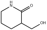 3-(hydroxymethyl)-2-Piperidinone Struktur
