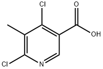 4,6-DICHLORO-5-METHYLNICOTINIC ACID 结构式