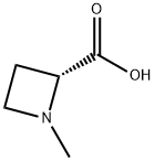 (R)-1-メチルアゼチジン-2-カルボン酸 化学構造式