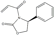 2-Oxazolidinone, 3-(1-oxo-2-propenyl)-4-phenyl-, (4S)-
 Struktur
