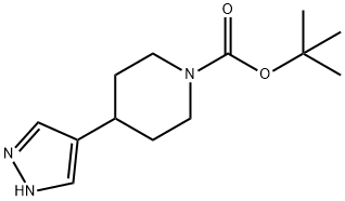4-(1H-吡唑-4-基)哌啶-1-羧酸叔丁酯, 278798-15-5, 结构式
