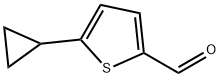 5-cyclopropyl-2-thiophenecarboxaldehyde Struktur