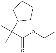 ethyl 2-methyl-2-(pyrrolidin-1-yl)propanoate Structure