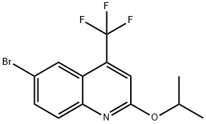 6-BROMO-2-ISOPROPOXY-4-(TRIFLUOROMETHYL)QUINOLINE(WXG02016) Structure