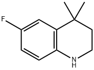 6-氟-1,2,3,4-四氢-4,4-二甲基喹啉, 345264-92-8, 结构式