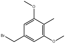 5-(bromomethyl)-1,3-dimethoxy-2-methylbenzene Struktur