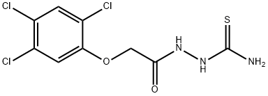 1-(2-(2,4,5-TRICHLOROPHENOXY)ACETYL)-3-THIOSEMICARBAZIDE Structure