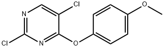 2,5-Dichloro-4-(4-methoxyphenoxy)pyrimidine 化学構造式