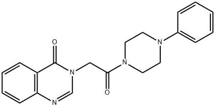 3-[2-oxo-2-(4-phenylpiperazin-1-yl)ethyl]quinazolin-4(3H)-one Struktur