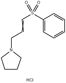 PHENYL (3-PYRROLIDINO-1-PROPENYL) SULFONE HYDROCHLORIDE Structure