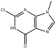 2-CHLORO-9-METHYL-3H-PURIN-6-ONE, 36323-92-9, 结构式
