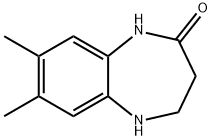 4,5-DIHYDRO-7,8-DIMETHYL-1H-1,5-BENZODIAZEPIN-2(3H)-ONE Structure