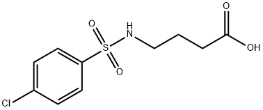 4-((4-氯苯基)磺酰氨基)丁酸 结构式