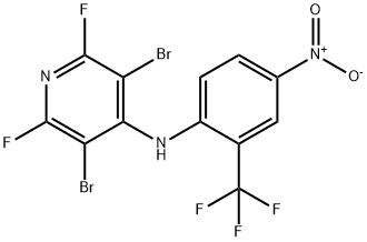 37729-25-2 3,5-Dibromo-2,6-difluoro-N-(4-nitro-2-(trifluoromethyl)phenyl)pyridin-4-amine