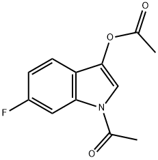 6-氟-1,3-二乙酰基吲哚, 3798-90-1, 结构式