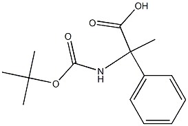 2-(Boc-amino)-2-phenylpropanoic acid Struktur