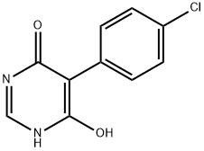 4(1H)-Pyrimidinone, 5-(4-chlorophenyl)-6-hydroxy- Struktur